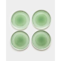 Green Reactive Plates - Pack Of 4 Green 