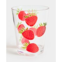 Strawberry Tumbler Clear 