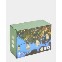 Solar Power Festoon Lights - Pack Of 10 Warmwhite