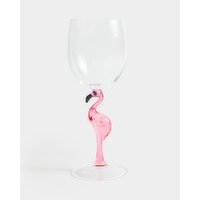 Flamingo Wine Glass Clear 