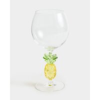 Pineapple Wine Glass Clear 