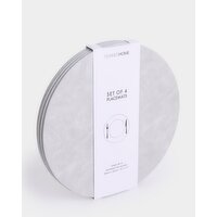 Round Placemats - Pack Of 4 Slate 