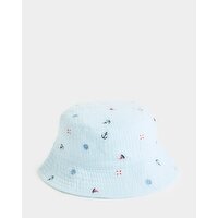 Double Cloth Bucket Hat Light-Blue 1-3 Yrs