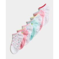 Girls Trainer Socks Ditsy 4-6.5