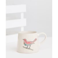 Carolyn Donnelly Eclectic Birdie Mug Red