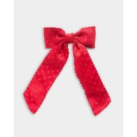 Bow Hair Clip Red