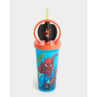 Fidget Spinner Cup And Straw Blue