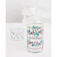 Carolyn Donnelly Eclectic Glass And Carafe Blue 