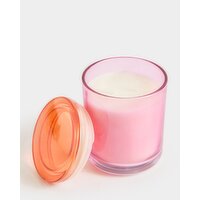 Contrast Glass Tequila Sunrise Candle Pink 