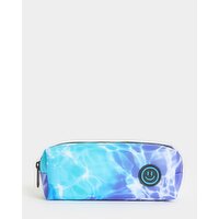Water Print Pencil Case Blue
