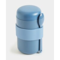 Thermal Stainless Steel Food Flask Blue 