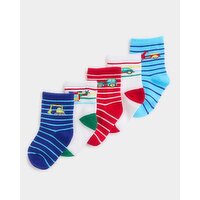 Baby Design Socks - Pack Of 5 Blue 0-2.5