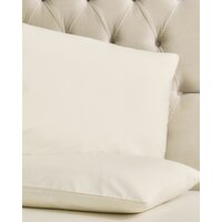 Egyptian Cotton 220 Thread Count Pillowcase - 2 Pack Ivory 