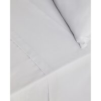 Non Iron Percale Flat Sheet 180 Thread Count Grey Single