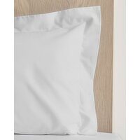 Non Iron Percale Oxford Pillowcase 180 Thread Count - Pack Of 2 Grey 