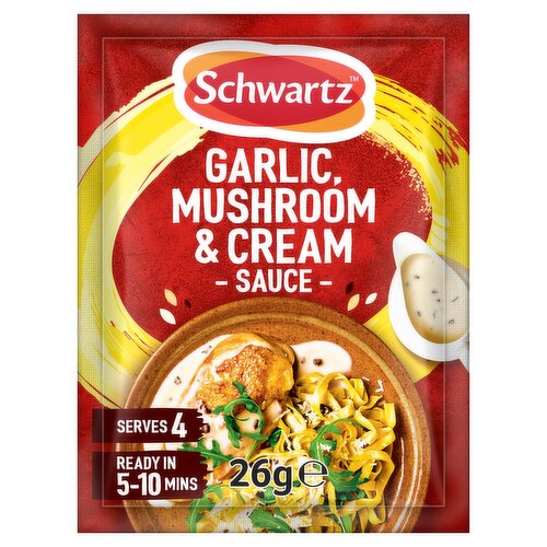 Schwartz Garlic, Mushroom & Cream Sauce 26g