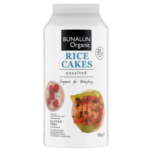 Bunalun Organic Rice Cakes Unsalted 100g