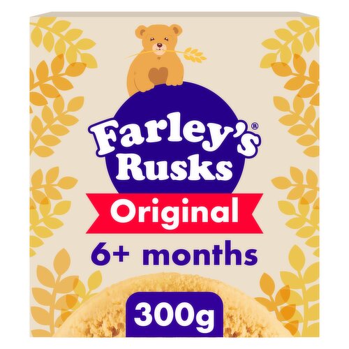 Farley's Rusks Original Baby Food Snacks 6+ Months 300g