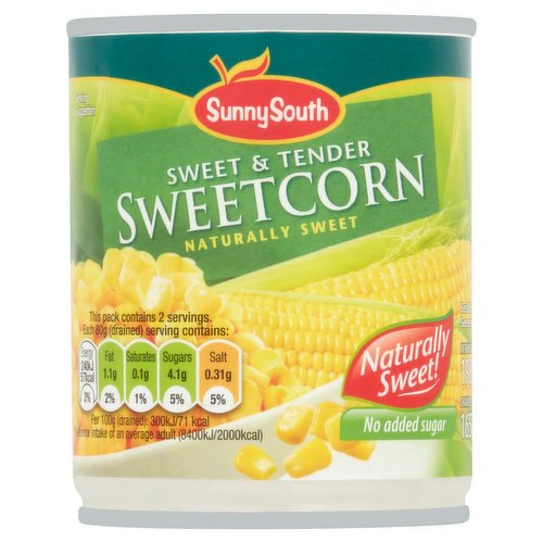 Sunny South Sweetcorn 198g