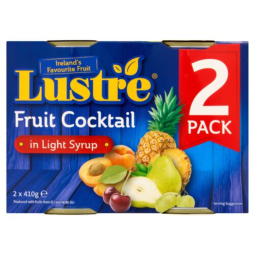 Lustre Fruit Cocktail in Light Syrup 2 x 410g
