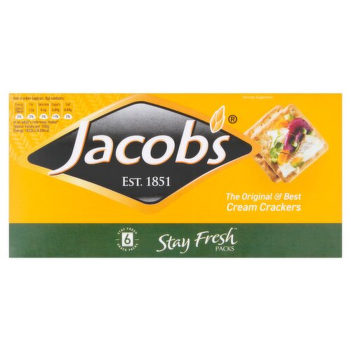Jacob's Stay Fresh Snack Packs 6 x 30g (180g)