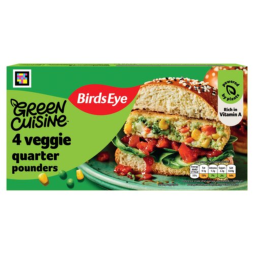 Birds Eye 4 Green Cuisine Veggie Quarter Pounders 454g - Dunnes Stores