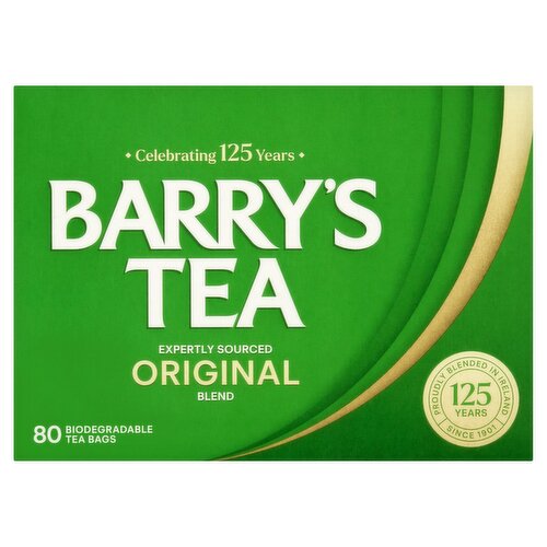 Barry's Tea Original Blend 80 Biodegradable Tea Bags 250g