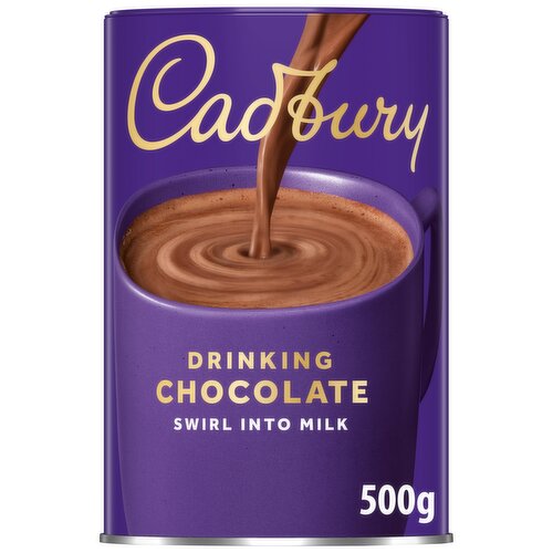 Cadbury Drinking Hot Chocolate Cocoa Powder Tin 500g