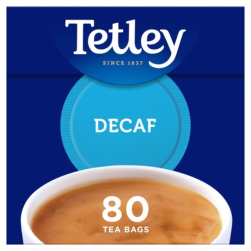 Tetley 80 Decaf Tea Bags 250g