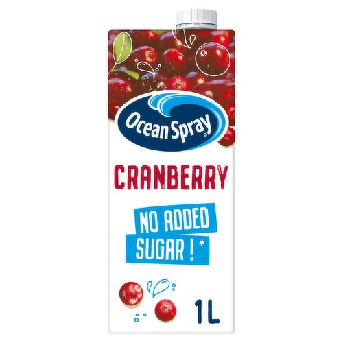 Ocean Spray No Added Sugar Cranberry Juice 1L