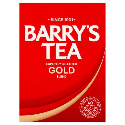 Barry's Tea Expertly Selected Gold Blend 40 Tea Bags 125g