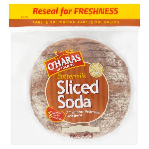O'Haras of Foxford Buttermilk Sliced Soda Bread 550g