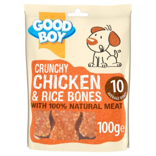 Good Boy Pawsley & Co. Crunchy Chicken & Rice Bones 100g