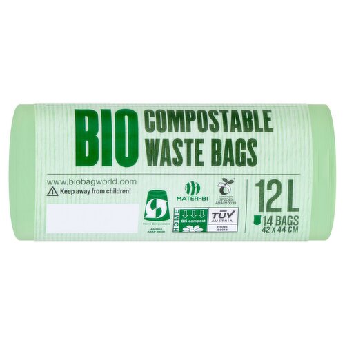 BioBag 14 Compostable Waste Bags 12L