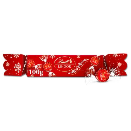 Lindt Lindor Milk Chocolate Christmas Cracker 100g