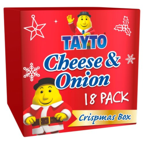 Tayto Cheese & Onion Flavour Potato Crisps 18 x 25g