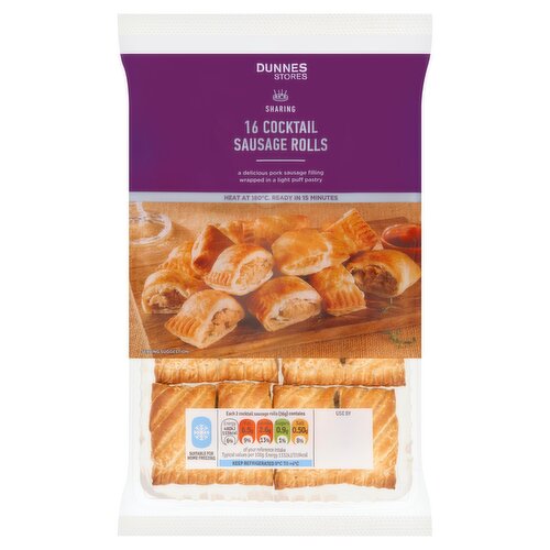 Dunnes Stores Sharing 16 Cocktail Sausage Rolls 288g