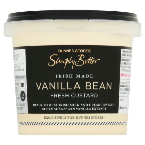 Dunnes Stores Simply Better Irish Made Vanilla Bean Fresh Custard 330g