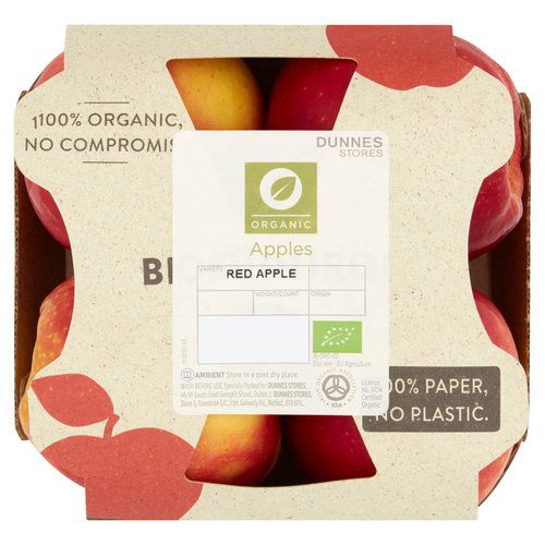 Dunnes Stores Organic 4 Red Apples