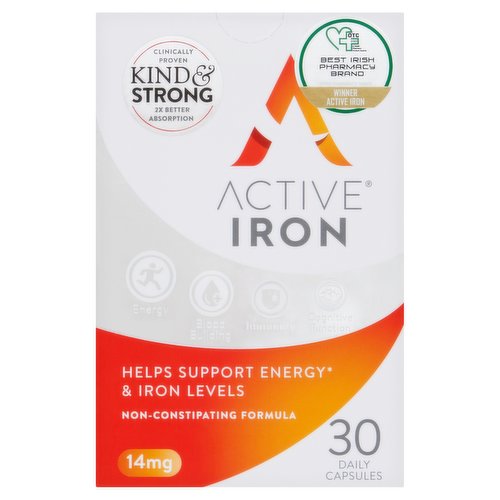 Active Iron 30 Daily Capsules 14mg