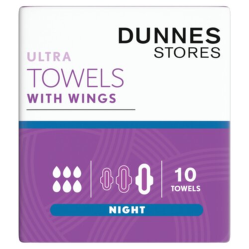 Dunnes Stores 10 Night Ultra Towels with Wings