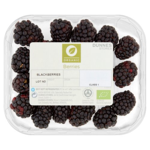 Dunnes Stores Organic Berries Blackberries 125g
