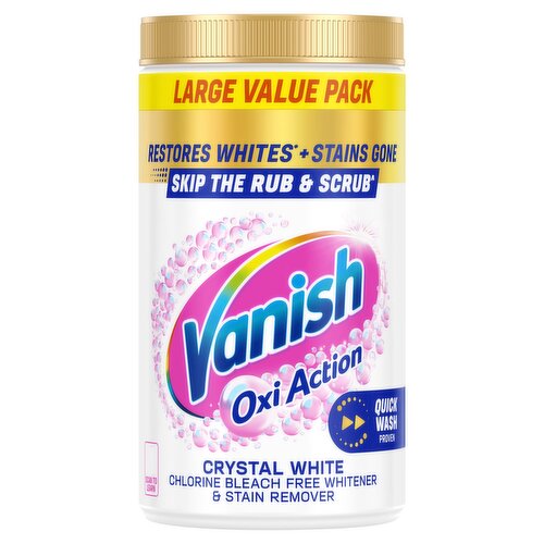 Vanish Gold Crystal White Oxi Action Stain Remover Powder 1.5kg