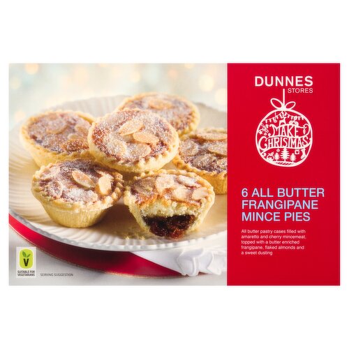 Dunnes Stores 6 All Butter Frangipane Mince Pies 265g