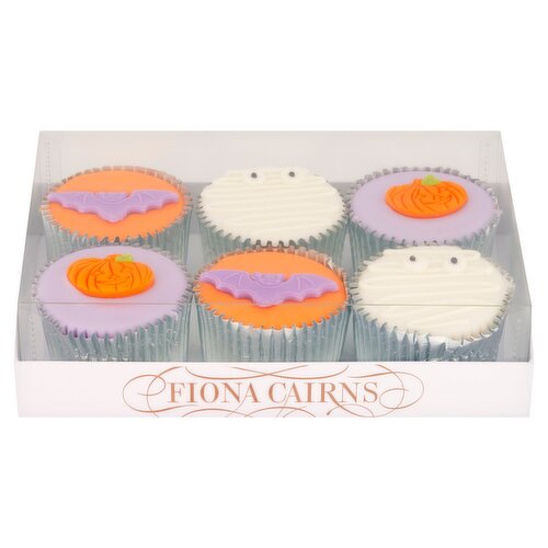 Fiona Cairns 6 Halloween Golden Sponge Fairy Cakes