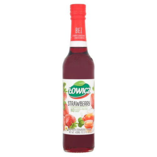 Lowicz Syrup with Strawberry Flavour 400ml
