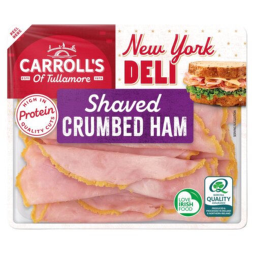 Carroll's of Tullamore New York Deli Shaved Crumbed Ham 90g