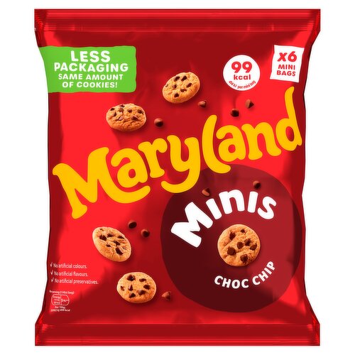 Maryland Cookies Minis Chocolate Chip 6 Multipacks