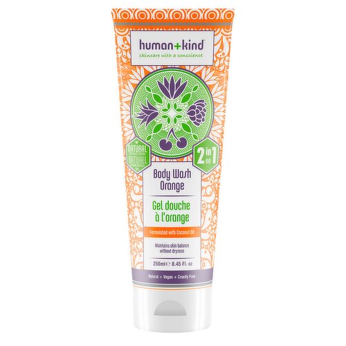 Human + Kind Bodywash Orange 250ml
