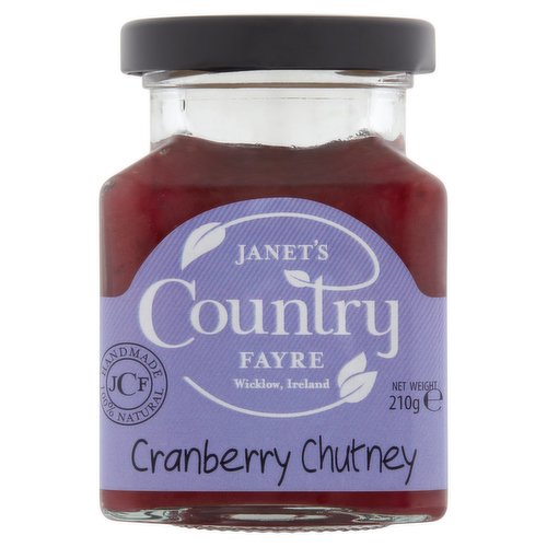 Sheridans Cheesemongers Janet's Country Fayre Cranberry Chutney 210g